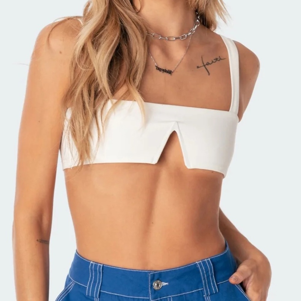 White Crop Top